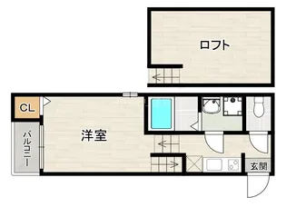 セレーナ博多東【1階】の間取り