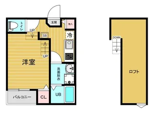 ハーモニーテラス那珂III【2階】の間取り