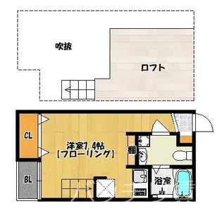 パステルハイツ姪浜西【1階】の間取り
