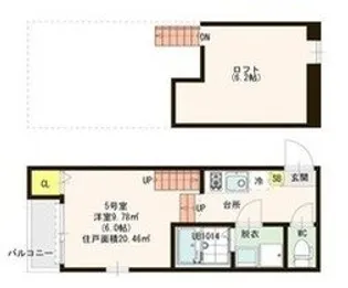 ハーモニーテラス梅林V【1階】の間取り