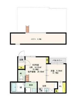 Crescente【1階】の間取り