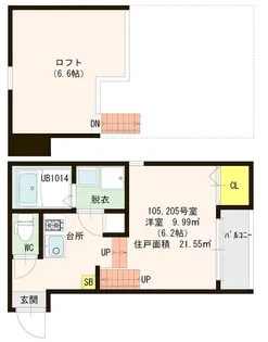 ボヌール井尻【1階】の間取り