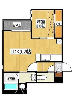 Grandtic 室見南【1階】の間取り