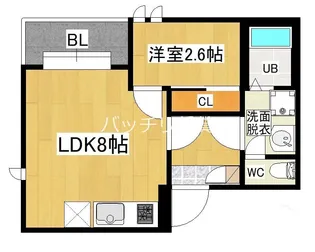 R-smart 悦陽中山【1階】の間取り