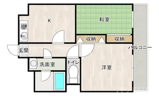 モア・フィールド箱崎II【13階】の間取り