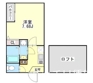カストル【1階】の間取り