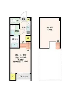 CANTIK吉塚【1階】の間取り