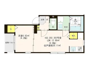 Spear姪浜【2階】の間取り