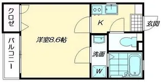 クレフラスト唐原 B棟【1階】の間取り