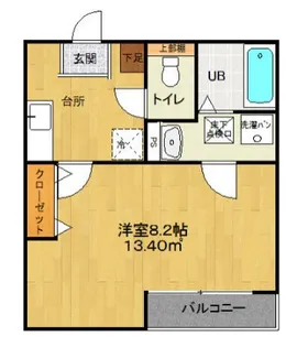ワンメイルスクエア【2階】の間取り