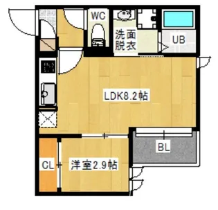 REGALEST西新【3階】の間取り