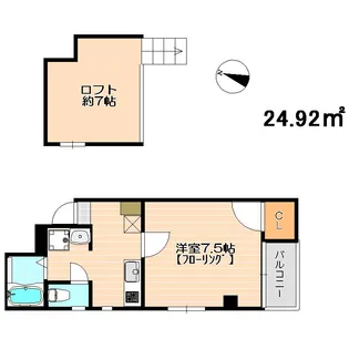 イル・グラッツィア薬院Ⅲ【4階】の間取り