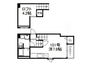 POLARIS Crane JIGYO【2階】の間取り