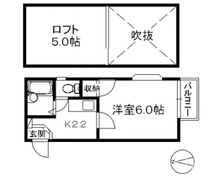 フレール姪浜【1階】の間取り