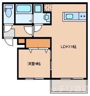 リテラ大楠【1階】の間取り