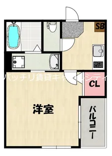 アイランドヴィラ箱崎【1階】の間取り