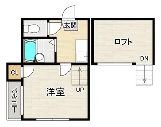 ラビアンローズ博多【1階】の間取り