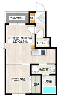 メゾン吉塚【2階】の間取り