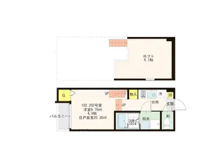 ハーモニーテラス塩原II【2階】の間取り