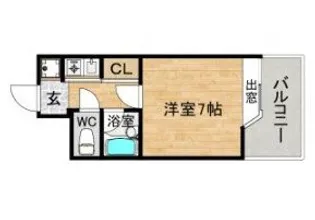 ピュアドーム高宮アーネスト【3階】の間取り