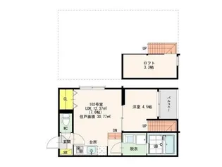 フォレスト箱崎【1階】の間取り