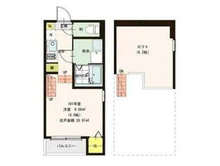 A-Stage香椎【1階】の間取り