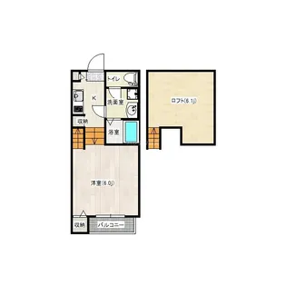 アーバニティ姪浜【1階】の間取り