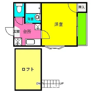 ラピュタ・ユーII【2階】の間取り