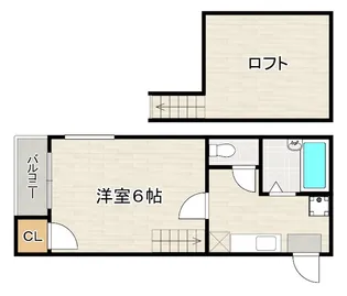 スクエア多賀【2階】の間取り