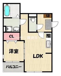 Camporta姪浜【2階】の間取り