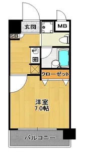 ダイナコートエスタディオ平尾【10階】の間取り