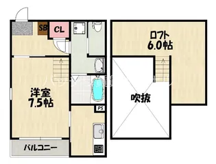 BLANCHEUR HASHIMOTO【2階】の間取り