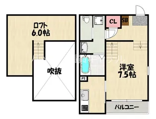 BLANCHEUR HASHIMOTO【1階】の間取り