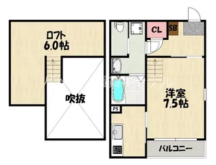 BLANCHEUR HASHIMOTO【2階】の間取り