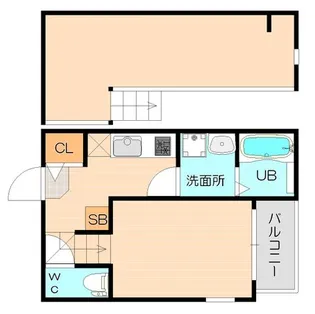 プランドール五十川【1階】の間取り