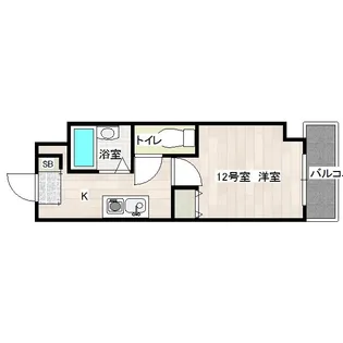 モア・フィールド箱崎II【8階】の間取り