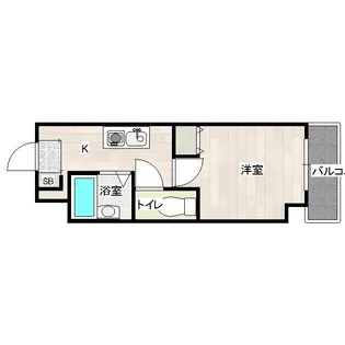 モア・フィールド箱崎II【11階】の間取り