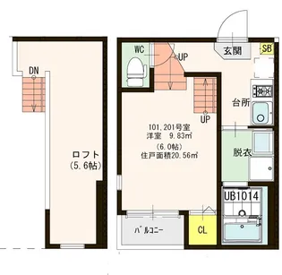 プルミエール向野【1階】の間取り