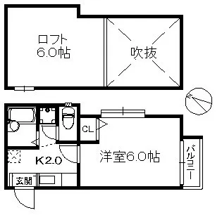 ポラリスCozy別府【1階】の間取り