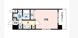 ピュアドームブライトン博多【8階】の間取り