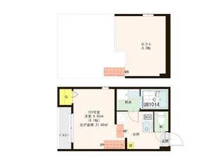 ハーモニーテラス香椎【1階】の間取り