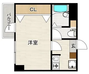 ピュアドームフローリオ博多【6階】の間取り