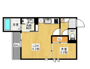 GRANDTIC HUS【1階】の間取り