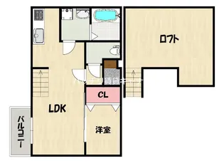 クレオ竹下【2階】の間取り
