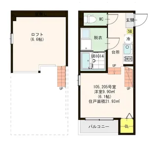 コンフォーティア梅林【1階】の間取り