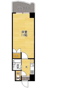 No31 G-プロジェクト天神【7階】の間取り