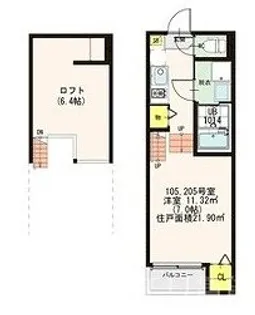 anela【2階】の間取り