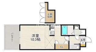 No.62 TOWERS AVANTGARDE博多【18階】の間取り