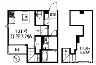 SAKURA HAKATA【1階】の間取り