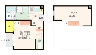 ハーモニーテラス塩原IV【2階】の間取り